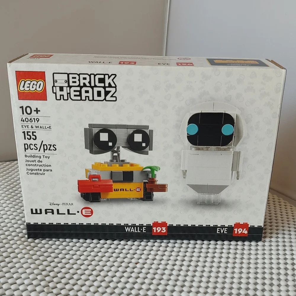 Lego Brick Headz 40619 Eve & WALL-E NWT Building Toy Set